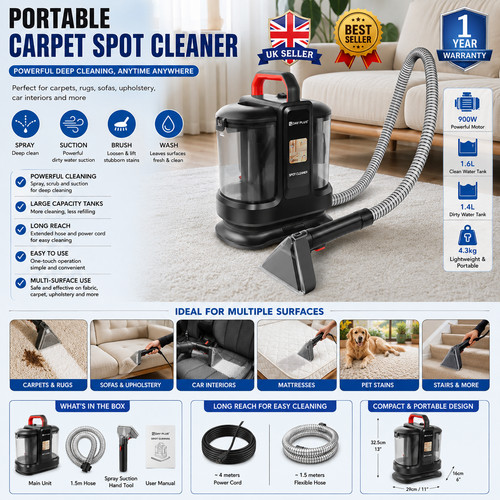 Portable carpet spot - portable, cleaner